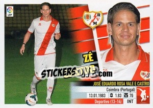 Sticker Zé Castro (4A) Colocas - Liga Spagnola 2013-2014 - Colecciones ESTE