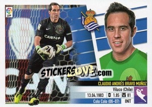 Figurina Claudio Bravo (1) - Liga Spagnola 2013-2014 - Colecciones ESTE