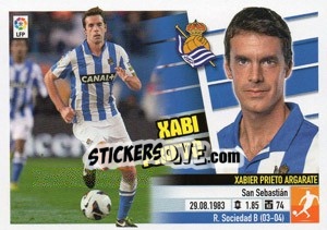 Sticker Xabi Prieto (12) - Liga Spagnola 2013-2014 n. 495 - Colecciones ESTE
