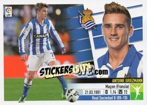 Sticker Griezmann (15A) - Liga Spagnola 2013-2014 n. 498 - Colecciones ESTE