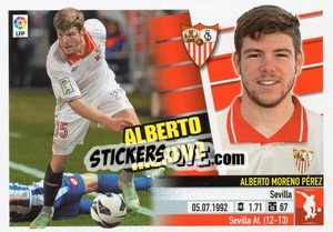 Sticker Alberto Moreno (7) - Liga Spagnola 2013-2014 n. 518 - Colecciones ESTE