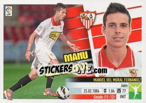 Sticker Manu del Moral (15B) - Liga Spagnola 2013-2014 n. 528 - Colecciones ESTE