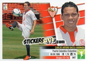 Sticker Bacca (16B) Colocas - Liga Spagnola 2013-2014 n. 532 - Colecciones ESTE