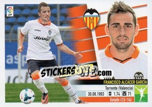 Sticker Alcácer (15B) Colocas - Liga Spagnola 2013-2014 - Colecciones ESTE