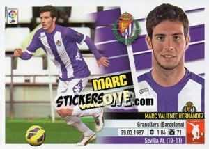Sticker Marc Valiente (4) - Liga Spagnola 2013-2014 - Colecciones ESTE