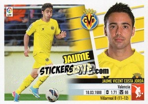 Sticker Jaume Costa (7) - Liga Spagnola 2013-2014 n. 607 - Colecciones ESTE