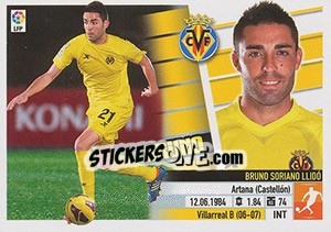 Sticker Bruno Soriano (8) - Liga Spagnola 2013-2014 - Colecciones ESTE