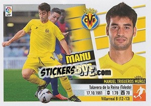 Sticker Manu Trigueros (13A) - Liga Spagnola 2013-2014 n. 614 - Colecciones ESTE