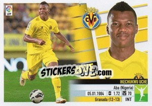Sticker Ikechukwu Uche (16A) - Liga Spagnola 2013-2014 n. 618 - Colecciones ESTE