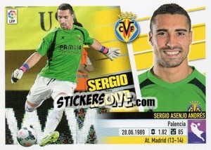 Sticker Sergio Asenjo (2B) Colocas - Liga Spagnola 2013-2014 n. 620 - Colecciones ESTE
