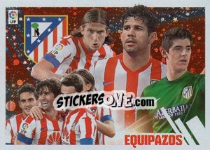 Sticker Equipazos 3 (Atlético de Madrid) - Liga Spagnola 2013-2014 n. 633 - Colecciones ESTE