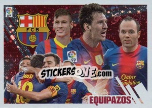 Cromo Equipazos 4 (F.C. Barcelona) - Liga Spagnola 2013-2014 - Colecciones ESTE