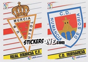 Cromo Escudos Murcia/Numancia - Liga Spagnola 2013-2014 - Colecciones ESTE