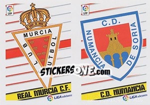 Sticker Escudos Murcia/Numancia - Liga Spagnola 2013-2014 n. 668 - Colecciones ESTE