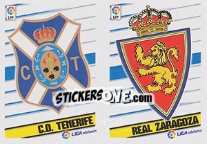 Sticker Escudos Tenerife/Zaragoza - Liga Spagnola 2013-2014 n. 671 - Colecciones ESTE