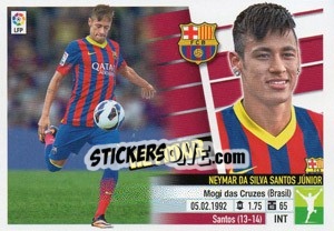 Sticker 1 Neymar (F.C. Barcelona) - Liga Spagnola 2013-2014 - Colecciones ESTE