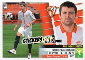 Sticker 3 Rusescu (Sevilla F.C.) - Liga Spagnola 2013-2014 n. 683 - Colecciones ESTE