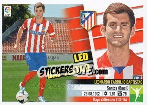 Sticker 8 Leo Baptistao (Atlético de Madrid) - Liga Spagnola 2013-2014 n. 688 - Colecciones ESTE