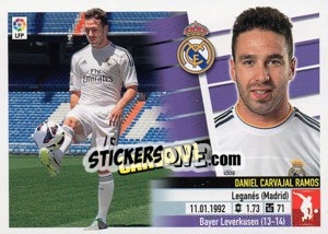 Sticker 10 Carvajal (Real Madrid) - Liga Spagnola 2013-2014 n. 690 - Colecciones ESTE