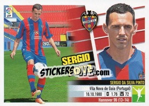 Sticker 11 Sergio Pinto (Levante U.D.) - Liga Spagnola 2013-2014 n. 691 - Colecciones ESTE