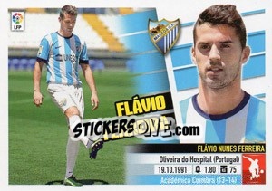 Sticker 14 Flavio Ferreira (Málaga C.F.) - Liga Spagnola 2013-2014 n. 694 - Colecciones ESTE