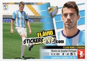 Figurina 14 Flavio Ferreira (Málaga C.F.) - Liga Spagnola 2013-2014 - Colecciones ESTE