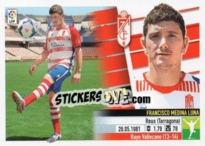 Sticker 15 Piti (Granada C.F.) - Liga Spagnola 2013-2014 n. 695 - Colecciones ESTE