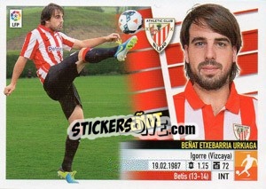 Cromo 24 Beñat (Athletic Club) - Liga Spagnola 2013-2014 n. 704 - Colecciones ESTE