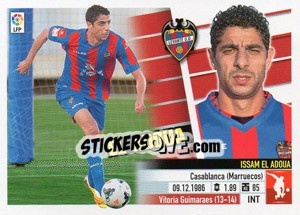 Cromo 25 El Adoua (Levante U.D.) - Liga Spagnola 2013-2014 n. 705 - Colecciones ESTE
