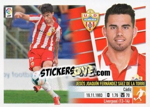 Sticker 30 Suso (U.D. Almería) - Liga Spagnola 2013-2014 n. 710 - Colecciones ESTE