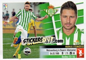 Sticker 31 Steinhöfer (Real Betis) - Liga Spagnola 2013-2014 - Colecciones ESTE