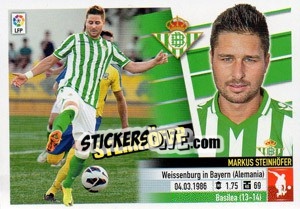 Sticker 31 Steinhöfer (Real Betis) - Liga Spagnola 2013-2014 n. 711 - Colecciones ESTE