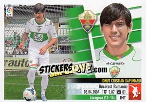 Sticker 37 Sapunaru (Elche C.F.) - Liga Spagnola 2013-2014 - Colecciones ESTE