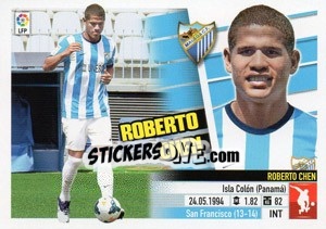 Sticker 43 Roberto Chen (Málaga C.F.) - Liga Spagnola 2013-2014 - Colecciones ESTE