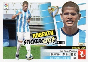 Figurina 43 Roberto Chen (Málaga C.F.) - Liga Spagnola 2013-2014 - Colecciones ESTE