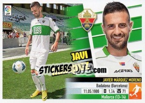 Sticker 44 Javi Márquez (Elche C.F.) - Liga Spagnola 2013-2014 - Colecciones ESTE