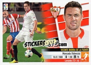 Sticker 50 Iborra (Sevilla F.C.) - Liga Spagnola 2013-2014 n. 730 - Colecciones ESTE