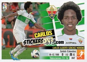 Sticker 52 Carlos Sánchez (Elche C.F.) - Liga Spagnola 2013-2014 - Colecciones ESTE