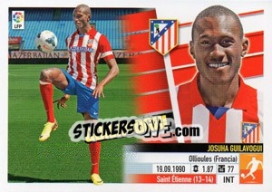 Sticker 58 Guilavogui (Atlético de Madrid) - Liga Spagnola 2013-2014 n. 738 - Colecciones ESTE