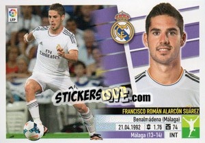 Sticker 7 Isco (Real Madrid) Doble imagen - Liga Spagnola 2013-2014 - Colecciones ESTE