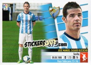 Cromo N. 63B Casado (Málaga C.F.) - Liga Spagnola 2013-2014 - Colecciones ESTE