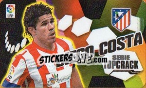 Cromo Diego Costa (Atlético de Madrid) - Liga Spagnola 2013-2014 - Colecciones ESTE