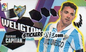 Cromo Weligton (Málaga C.F.) - Liga Spagnola 2013-2014 - Colecciones ESTE