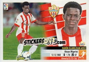 Sticker Azeez - Liga Spagnola 2013-2014 n. 4TR - Colecciones ESTE