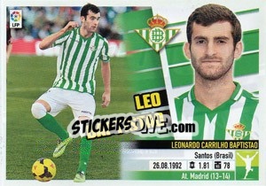 Sticker Leo Baptistao - Liga Spagnola 2013-2014 n. 9TR - Colecciones ESTE