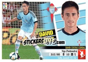 Sticker David Costas - Liga Spagnola 2013-2014 n. 11TR - Colecciones ESTE
