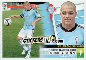 Sticker Welliton - Liga Spagnola 2013-2014 n. 12TR - Colecciones ESTE