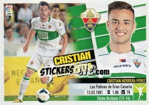 Sticker Cristian Herrera - Liga Spagnola 2013-2014 n. 15TR - Colecciones ESTE
