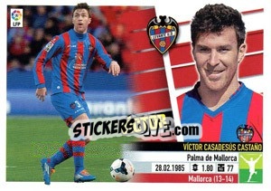 Sticker Victor - Liga Spagnola 2013-2014 n. 21TR - Colecciones ESTE