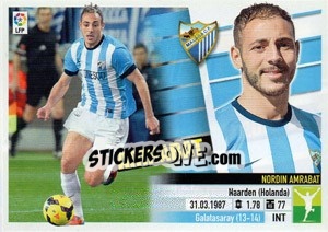 Sticker Nordin Amrabat - Liga Spagnola 2013-2014 n. 24TR - Colecciones ESTE